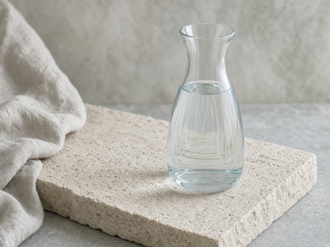 Glass on stone