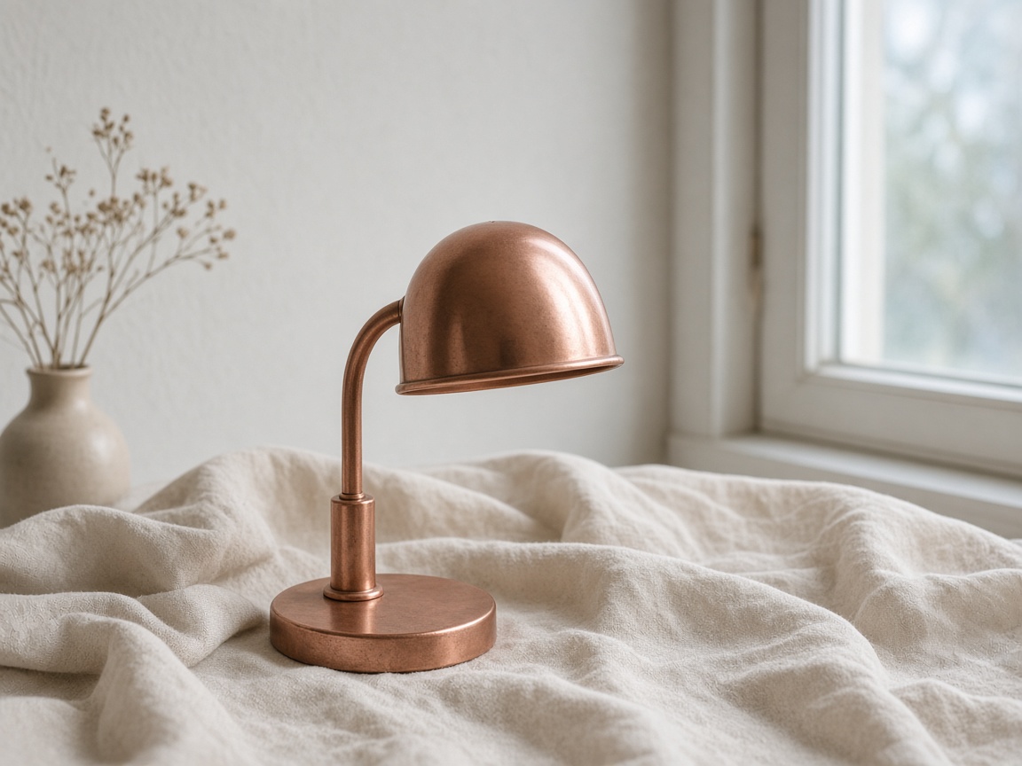 Copper on linen
